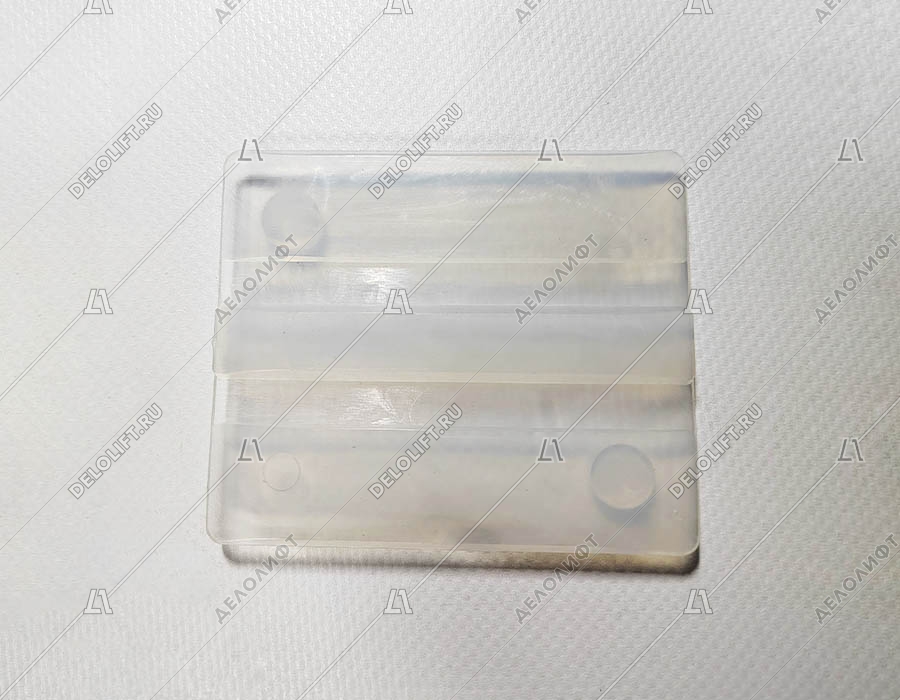 Вкладыш башмака направляющей кабины/противовеса, с 2 пинами, 80х66, 5х9, T - 16 мм