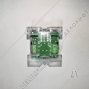 Кнопка вызова/приказа, 8 этаж, MB/VS, тип COMPACT, синяя подсветка