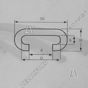 Поручень эскалатора, SDS, 80x39x28,5 мм