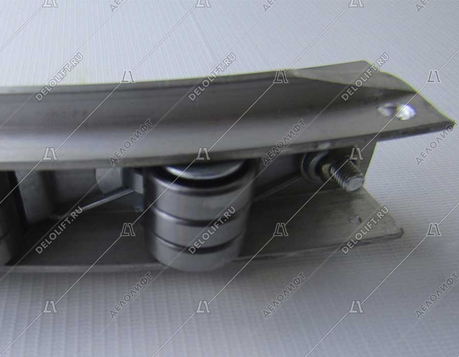 Алюминиевая основа огибающего участка в сборе с роликами, W - 680 мм, H - 373 мм