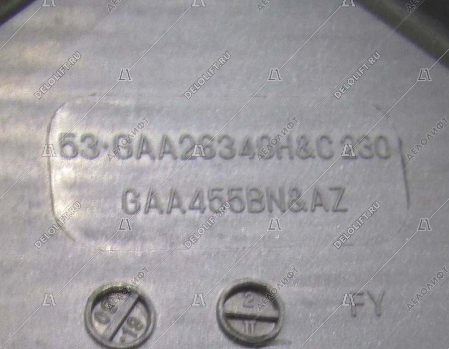 Паллета траволатора, 606 NCT, 1000 мм, W - 300 мм, H - 30 мм, окрашеная по RAL (серая), 2 линии демаркации (30 мм)
